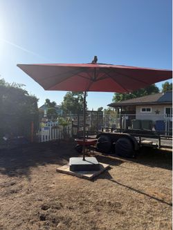 8ft off set square umbrella