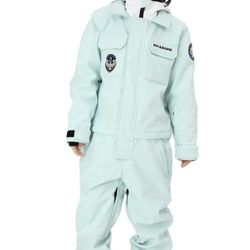 SEARIPE Girls and Boy's Snowsuits One Piece Jumpsuit Winter Warm Ski Suit Kids Toddler Waterproof Overall Outdoor