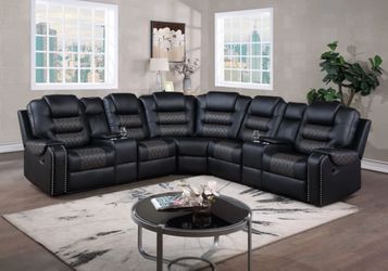 New in box FW8918 faux leather sectional special
