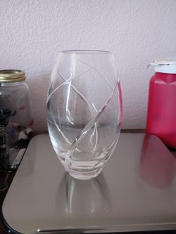 Tiffany & Co. Crystal Swirl Optical Vase