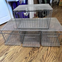 For Sale For $20 Lot Of Four Wire Mesh Stackable Organizing Bins