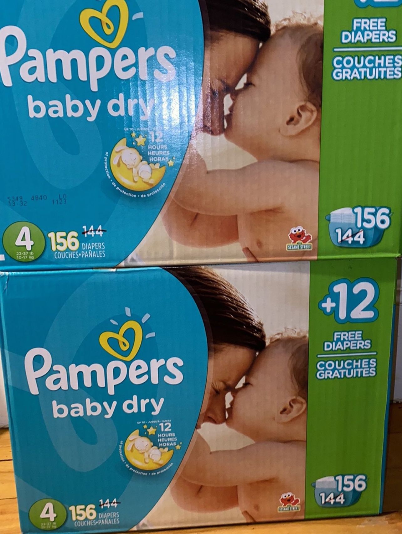 2x New Pampers Diapers Size 4