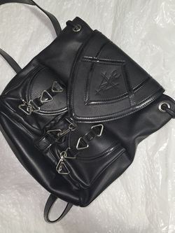 Gothic Leather Purse Crossbody