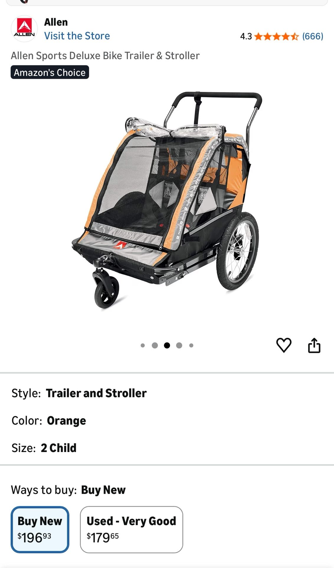 Bike Trailer And Stroller