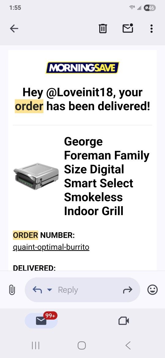 George Foreman Family Size Digital Indoor Grill