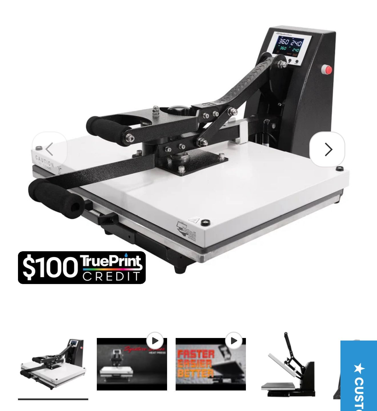 16x24 Heat press