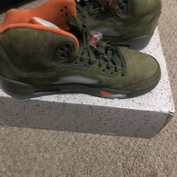 Jordan 5 Olive Green