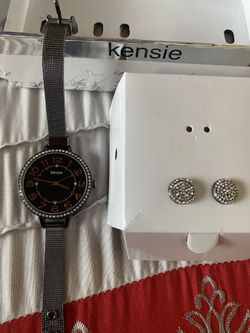 Watch & Earrings