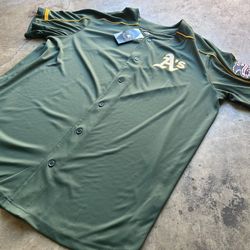 Brand New Official MLB A’s Majestic Jersey 