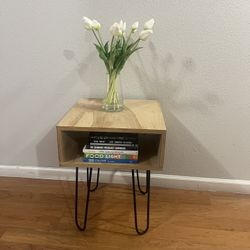 Croft modern industrial Nightstand/ end table