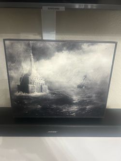 Framed NYC Apocalyptic Wall Art Print 12x10