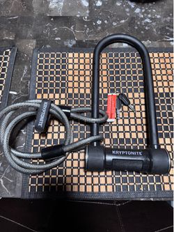 Bike U-Lock with Braided Steel Cable, High Security Anti-Theft