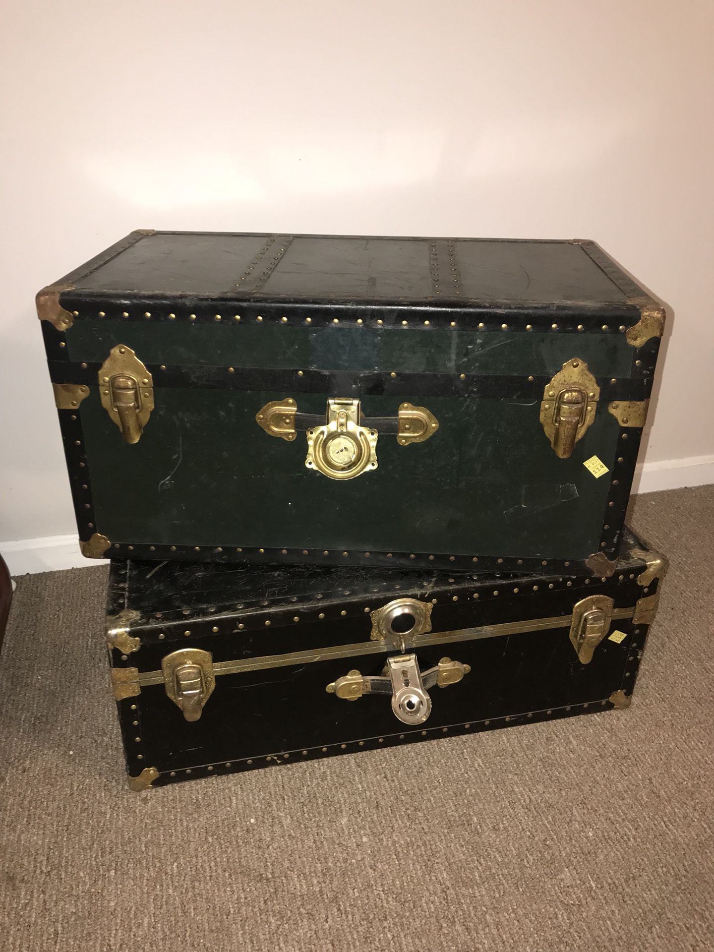 Vintage antique steamer trunk