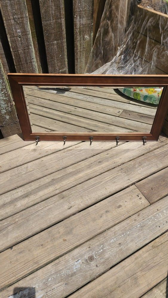 Mirror With Hooks