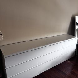 Modern White 9-Drawer Dresser Set – Can Be Sold Together or Separately