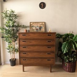 Vintage MCM Tallboy Dresser