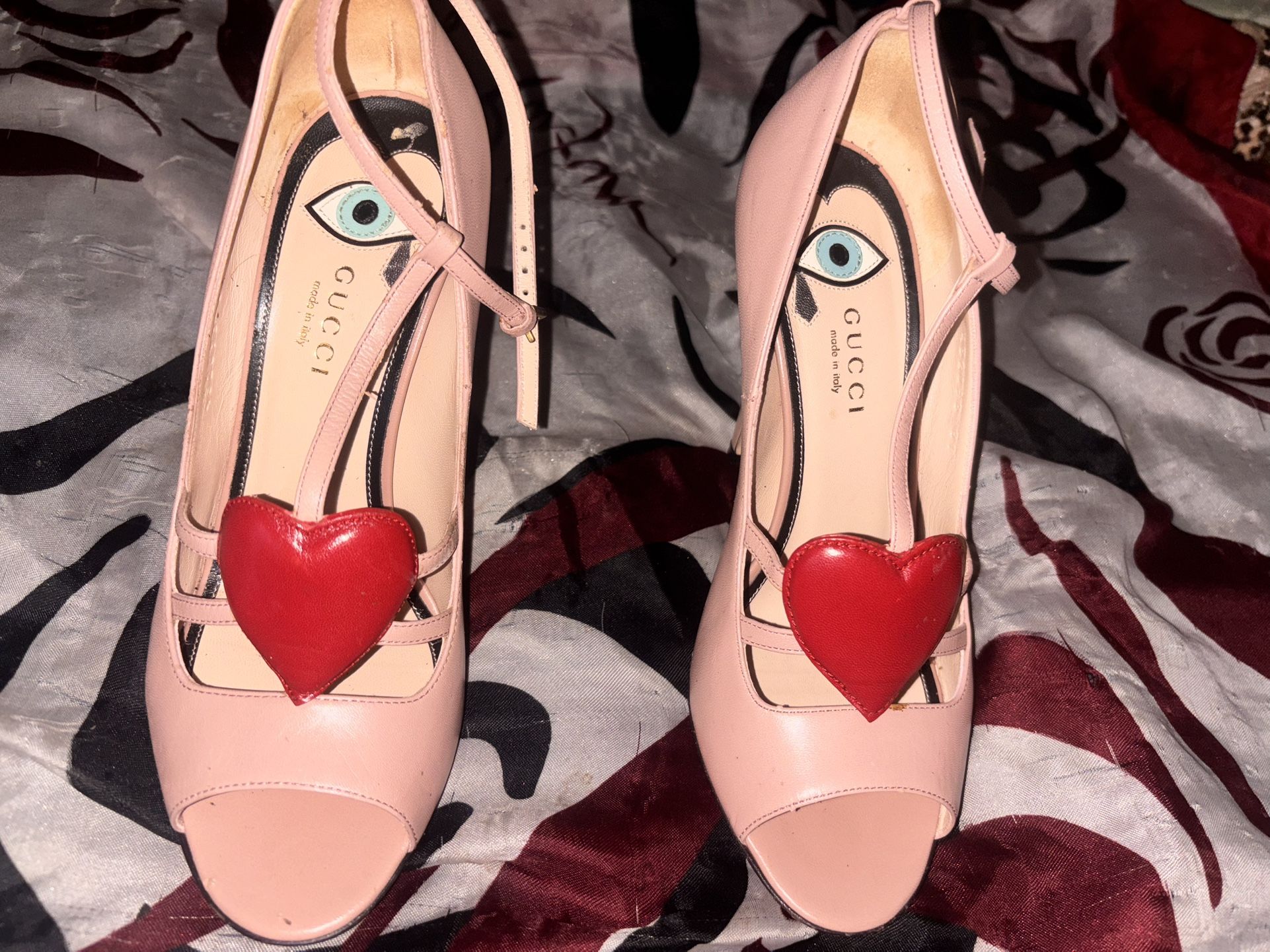 Gucci Heels,Pink ,Red,37