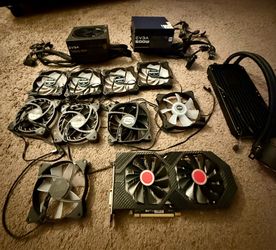 Lot of computer parts