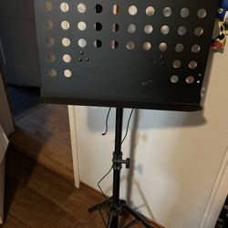 Music Gear Adjustable Sheet Music Stand – Black