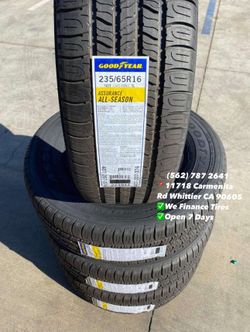235/65R16 Goodyear All Season 60k miles Set of Tires Installed and Balanced Set de Llantas Nuevas Instaladas y Balanceadas