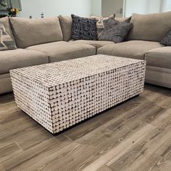 Natural Wood Coffee Table