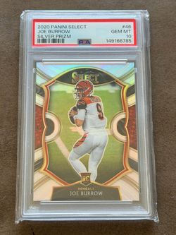 2020 joe burrow Prizm Psa 10