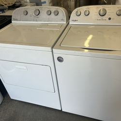 ⭐️NICE CLEAN WHIRLPOOL TOP LOAD WASHER AND DRYER SET⭐️