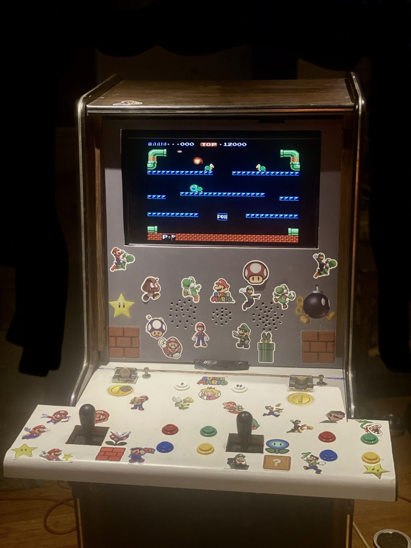 Mario Brothers themed Multicade, arcade,arcade game, video game,stay home activity