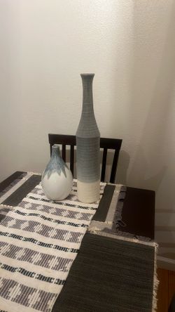 Ceramic And Glass Vase