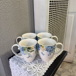 Princess House Tazas Marbella De La Vajilla Aqua.