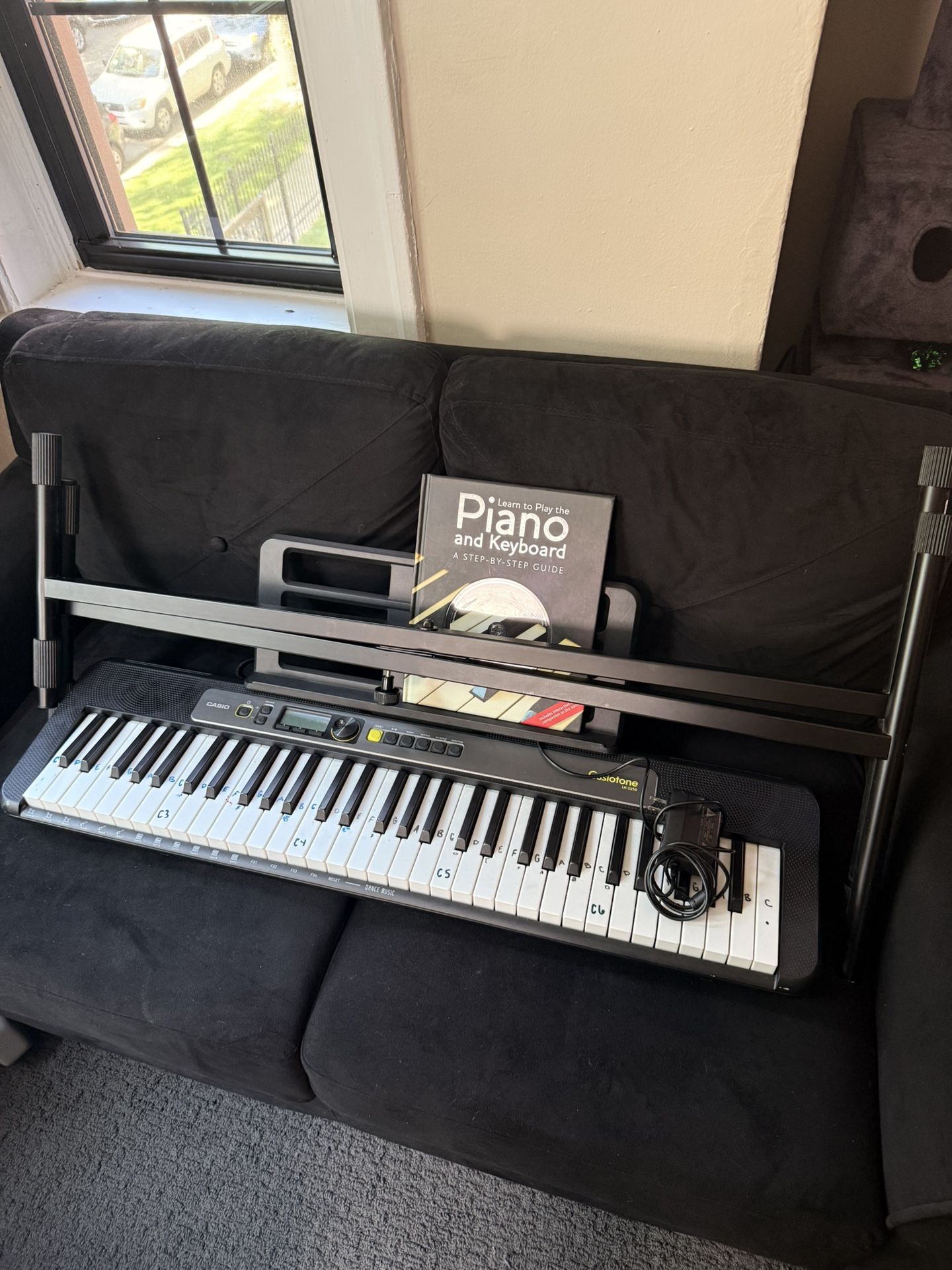 Casio LK-S250 Keyboard + Stand + Power Adapter + Book/CD – $130 OBO