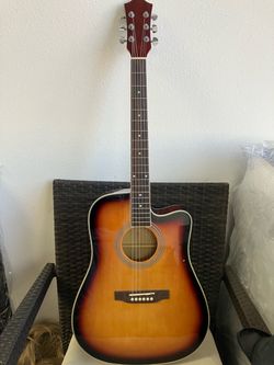 6 Strings Cutaway Acoustic Guitar