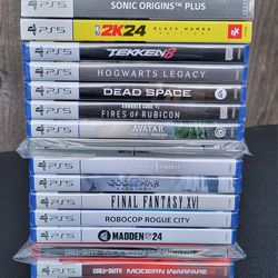 Sony PlayStation 5 Games - 16 Game-Lot - New Sealed - See Photos & Description 