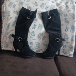 Black High Heel Boots
