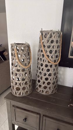 Set of two Candle Holders/vases