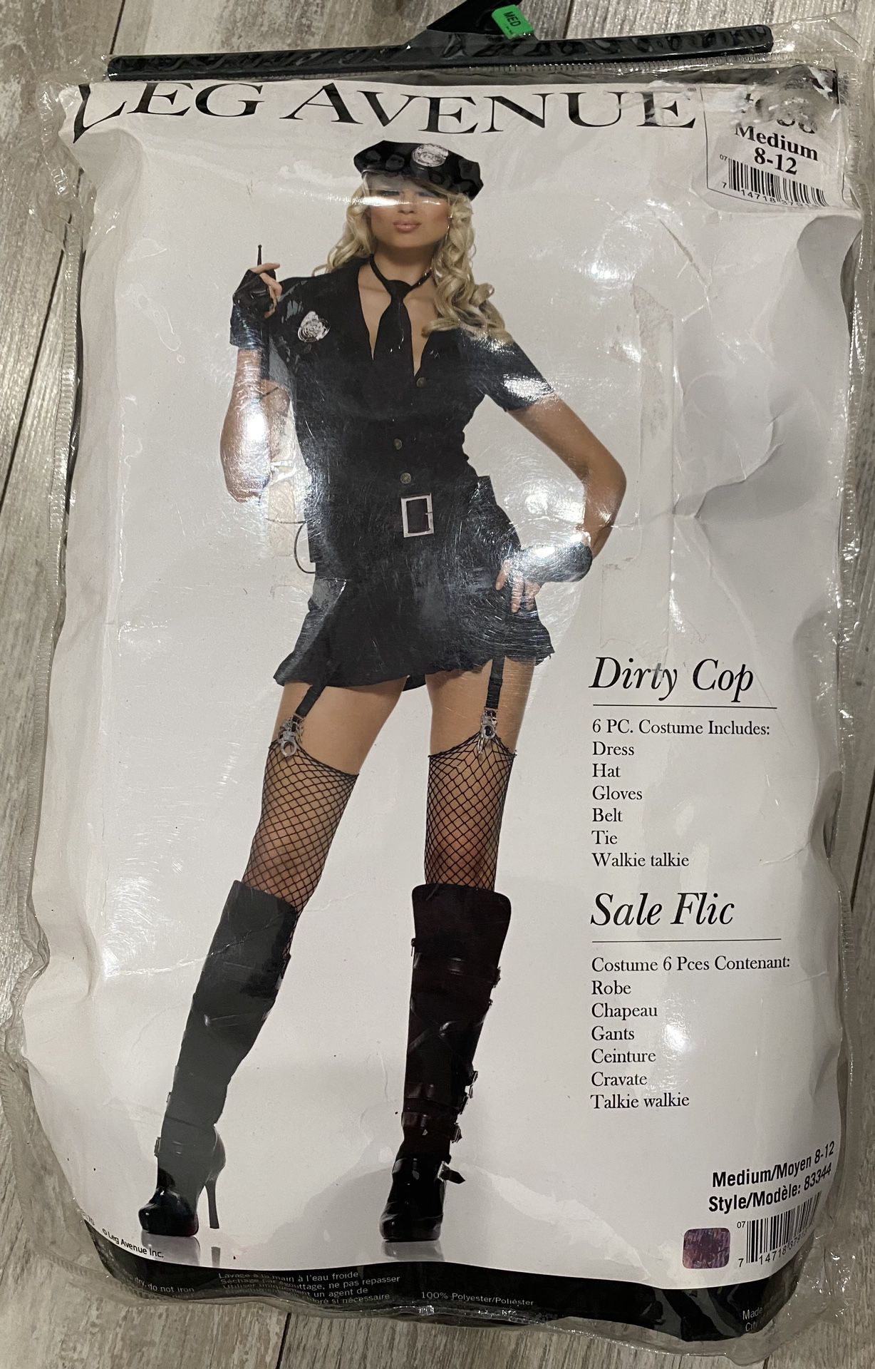 Dirty Cop Halloween Costume Sz M