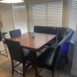 Solid Wood Dining Room Table 