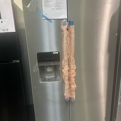 Maytag 36 in. 25 cu. ft. Side-by-Side Refrigerator in Fingerprint Resistant Stainless Steel with Can Caddy