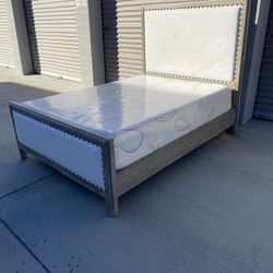 Full Size Bed Frame With Mattress 