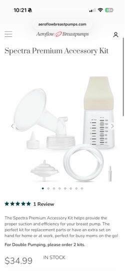 Spectra S1 Replacement Parts 24mm, never used - Breast Shield, Bottle, Disk, Cap, Backflow Protector, Duckbill Valve, Nipple & Tubing