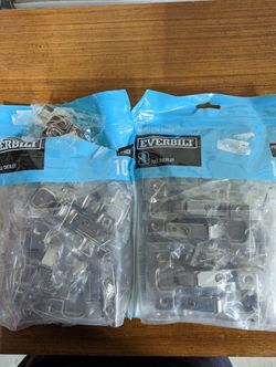 Everbilt Frameless Hinge Full Overlay (10 Pairs / 20 Hinges). Cabinet door hinges.