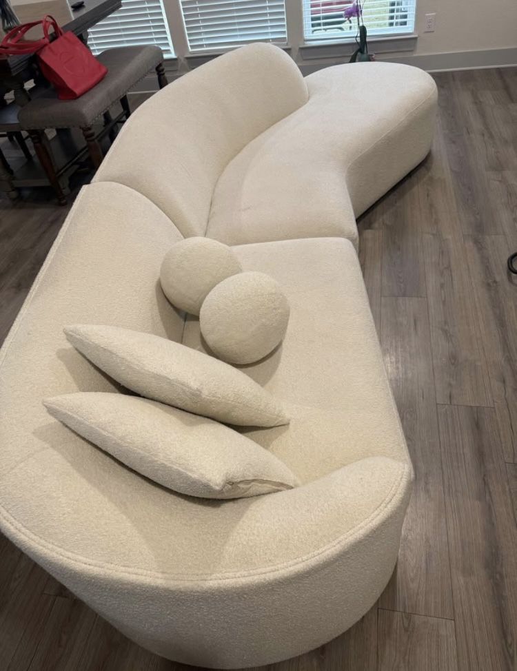 White Sectional Sofa 