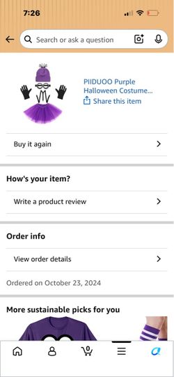 PIIDUOO Purple Halloween Costume Set