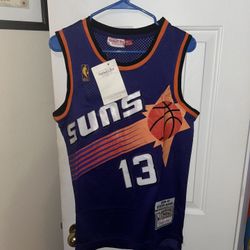 Steve Nash Phoenix Suns purple NBA jersey size m