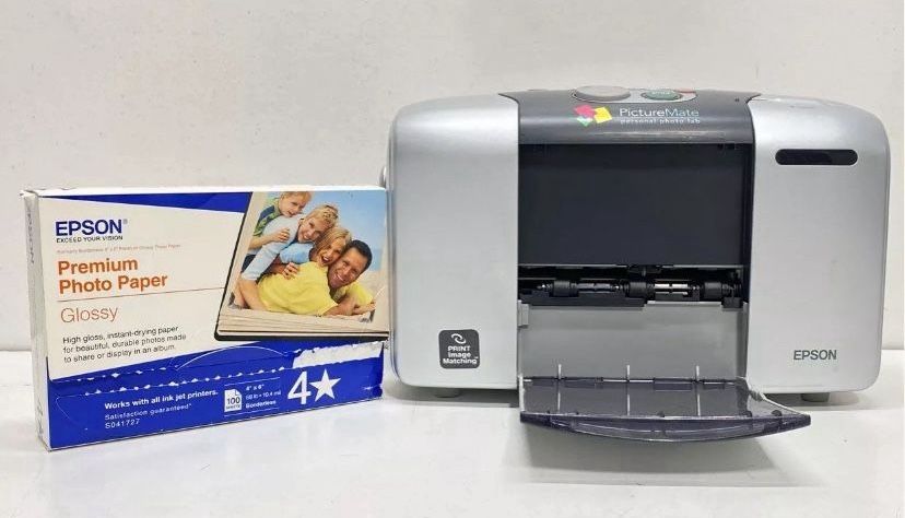Epson Personal Photo Lab Printer Photo Paper 4x6 Portable