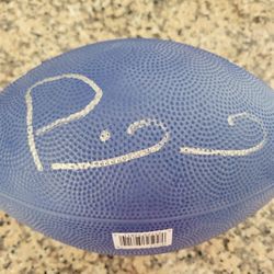 Autographed Patrick Mahomes Franklin football