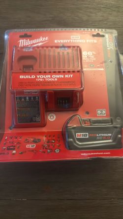 Brand New Milwaukee M18 18-Volt Lithium-Ion XC Starter Kit with One 5.0Ah Battery and Charger