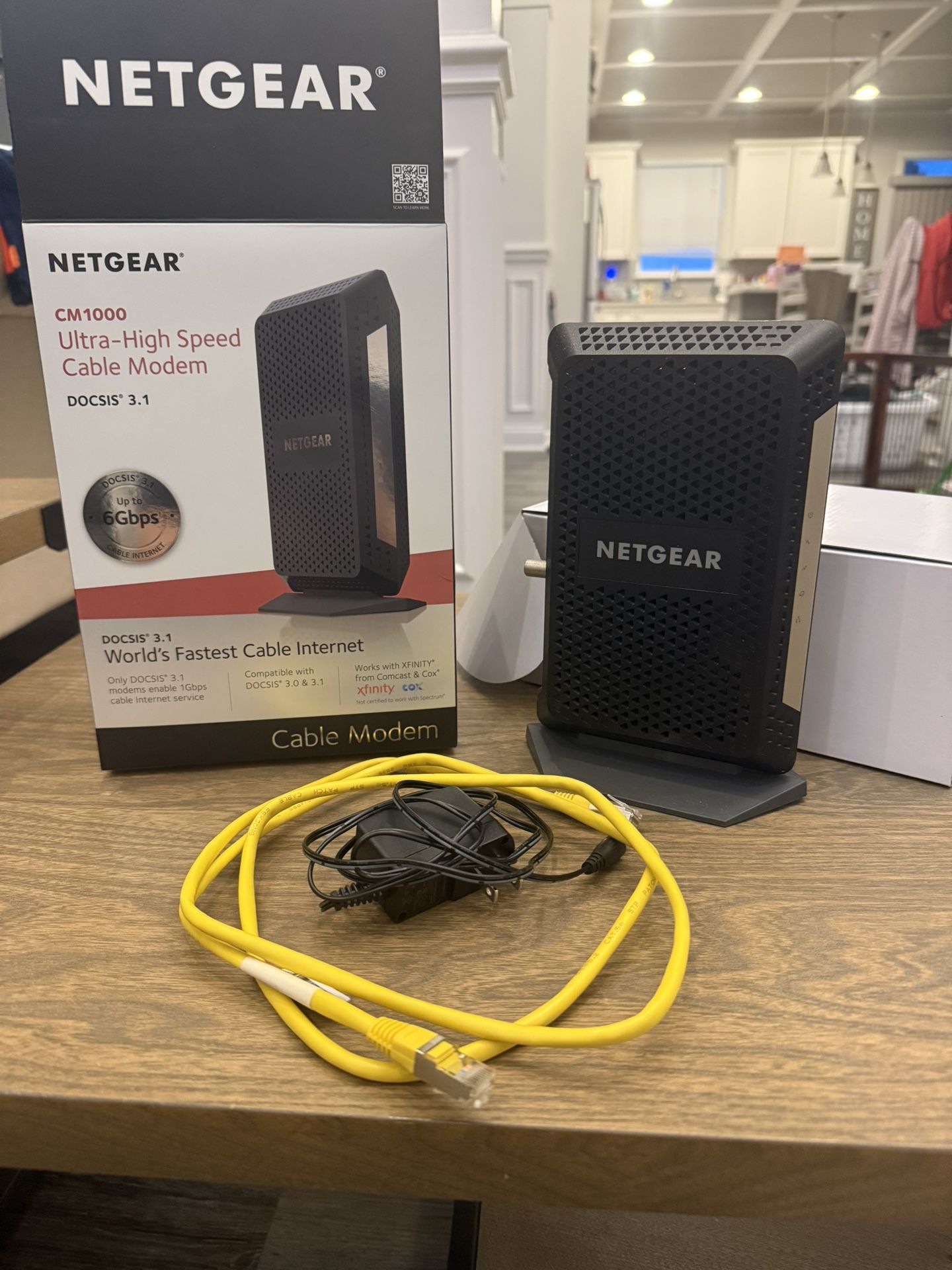 Netgear High Speed Cable Modem, Internet, WiFi 