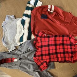 Boy Clothes Size 18-24 Months; Onesies And Hoodie 
