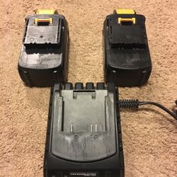 Chicago Electric Charger and Batteries